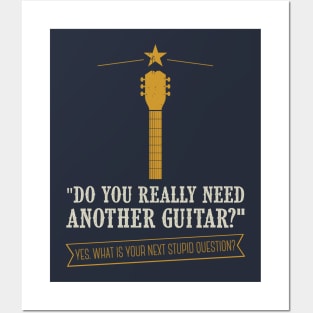 Guitar player music quote Posters and Art